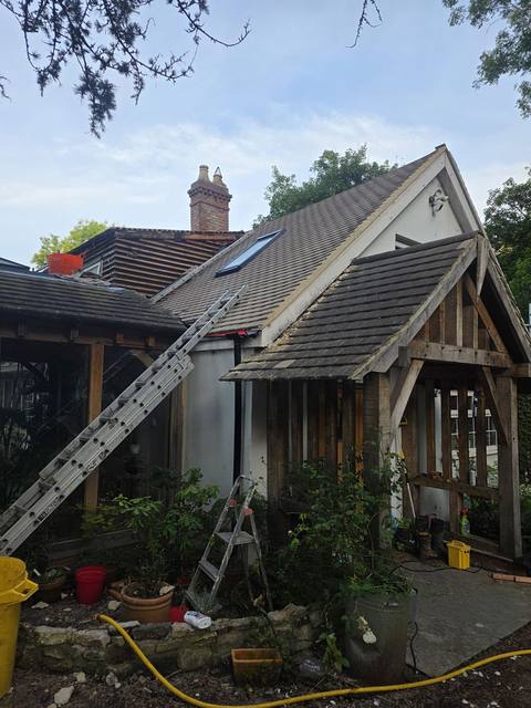 On site — re-roof and property works, South Wales — PGA Installations roofing project